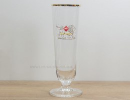 Leeuw bier 1996 - 2002 voetglas korte steel proefglas